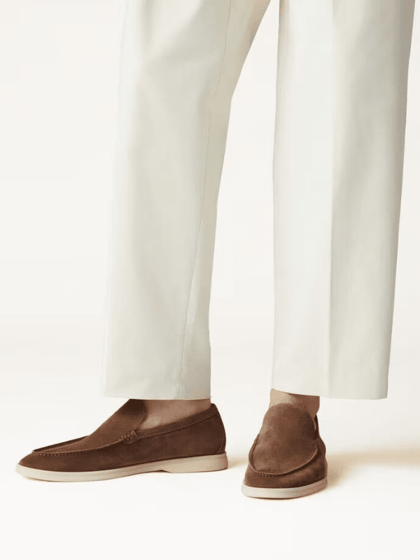 Mocassim Loafer Masculino ModaSSence Azul Marrom Royal